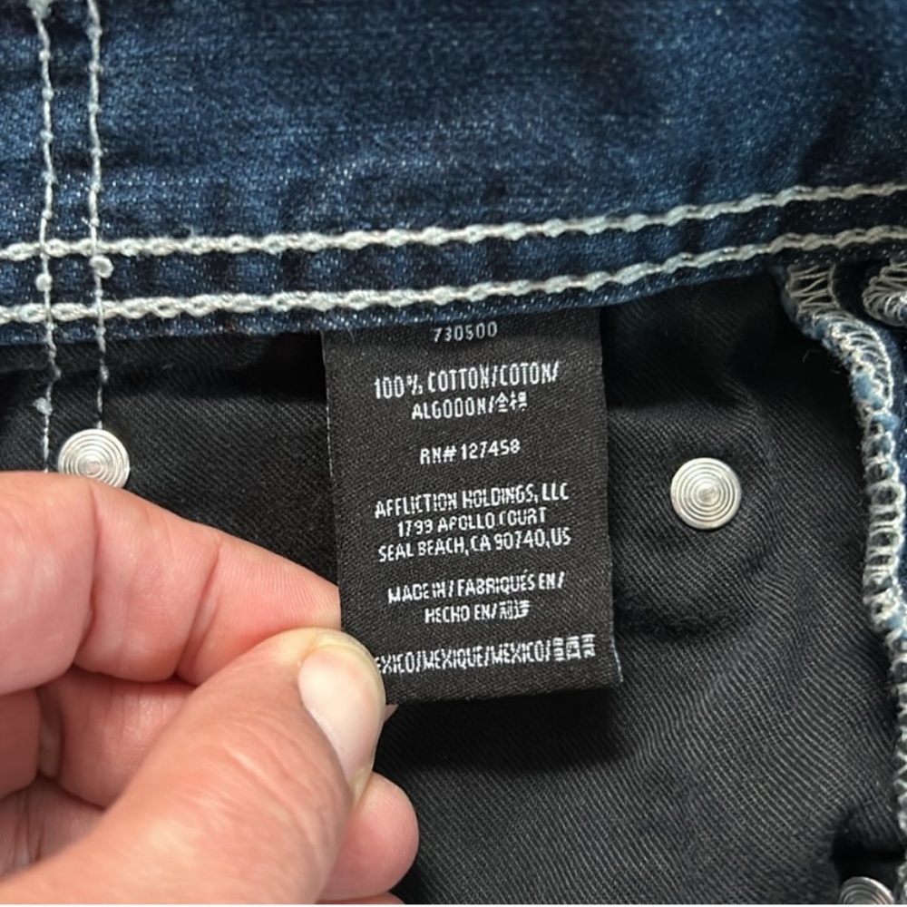 Affliction Blake Relaxed Straight Leg Jeans | 40 - Picture 7 of 8